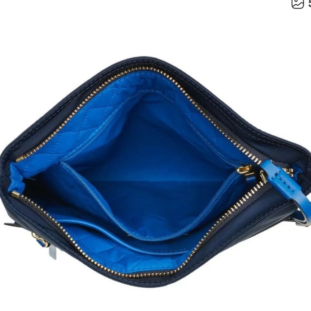 Tory Burch 'Perry' Nylon Swingpack Crossbody Bag Royal Navy Blue. Pre-Owned - Picture 5 of 13